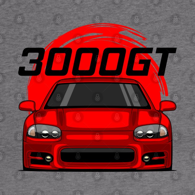 Front Red 3000GT 1999 2000 JDM by GoldenTuners